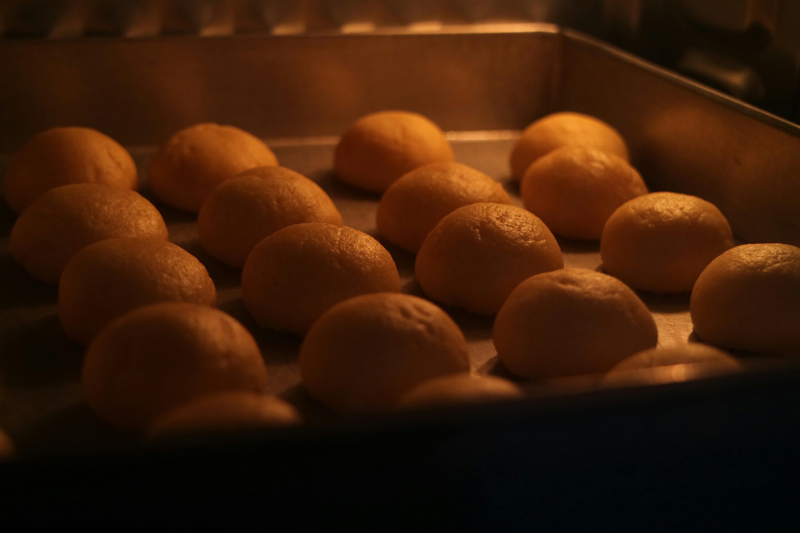 Bread in oven